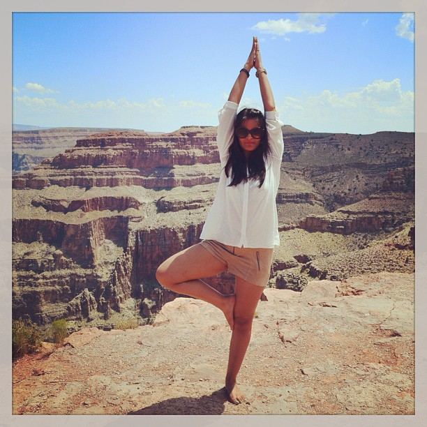 Aastha Chopra in Tree at the Grand Canyon (Vrksasana), Arizona, USA, June 2013